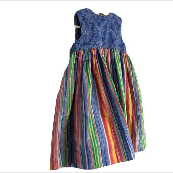 PJ Lindberg maxi sleeveless button front girls colorful summer dress size:4T - Picture 7 of 15
